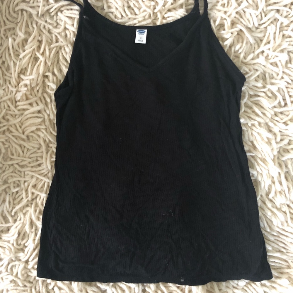 Black spaghetti strap comfy tank